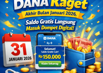 Klaim Link DANA Kaget Akhir Bulan Januari 2026, Saldo Gratis Langsung Masuk Dompet Digital
