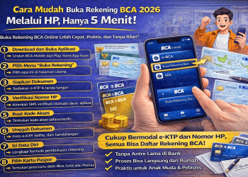 Cara Mudah Buka Rekening BCA 2026 Melalui HP, Hanya 5 Menit!