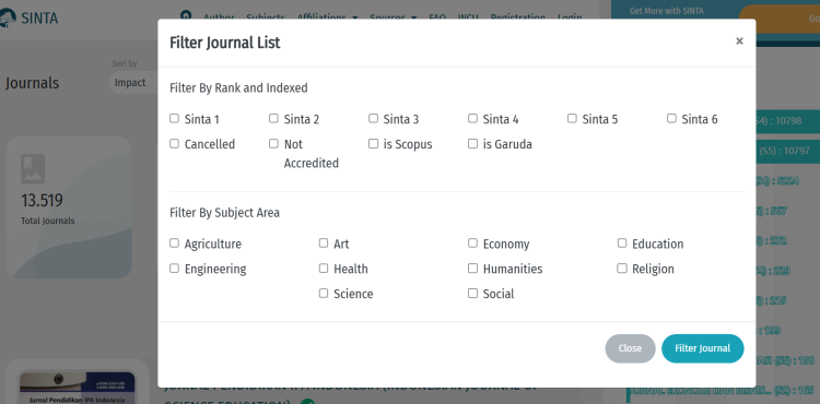 Cara Cek Jurnal Terakreditasi SINTA dengan Mudah