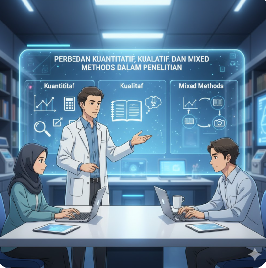 Perbedaan Kuantitatif, Kualitatif, dan Mixed Methods dalam Penelitian