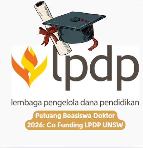 Peluang Beasiswa Doktor 2026: Co Funding LPDP UNSW
