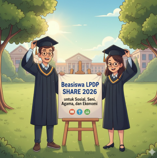Beasiswa LPDP SHARE 2026 untuk Sosial, Seni, Agama, dan Ekonomi