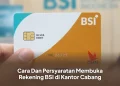 Cara Dan Persyaratan Membuka Rekening BSI di Kantor Cabang