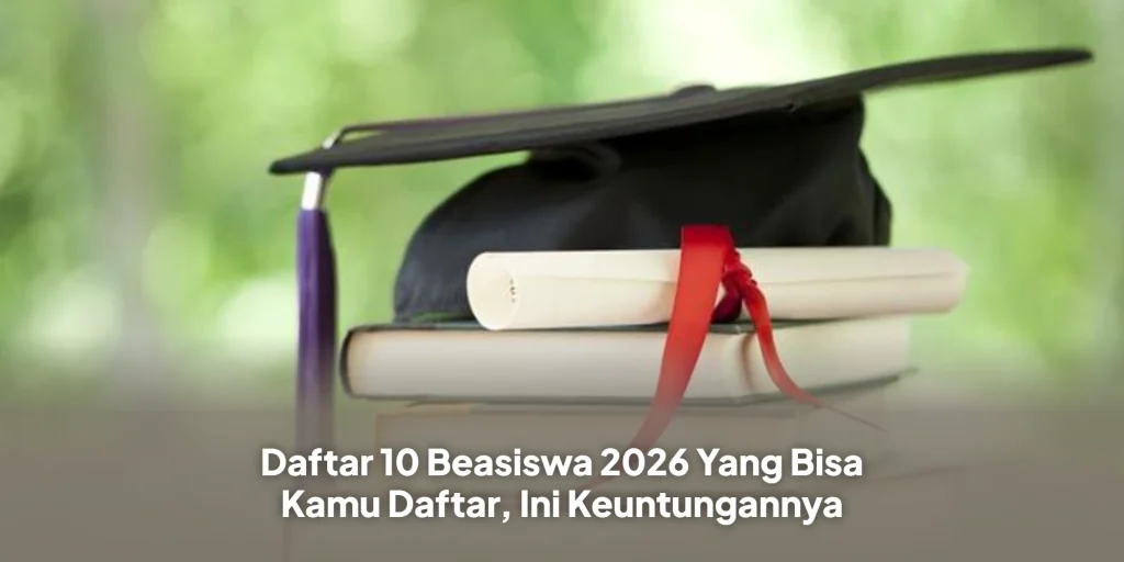 Daftar 10 Beasiswa 2026 yang Bisa Kamu Daftar, Ini Keuntungannya
