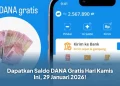 Dapatkan Saldo DANA Gratis Hari Kamis Ini, 29 Januari 2026!