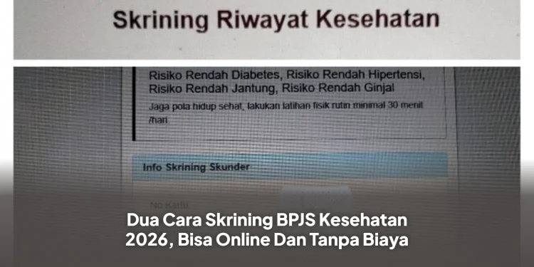 Dua Cara Skrining BPJS Kesehatan 2026, Bisa Online Dan Tanpa Biaya