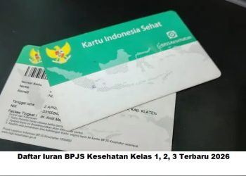 Daftar Iuran BPJS Kesehatan Kelas 1, 2, 3 Terbaru 2026