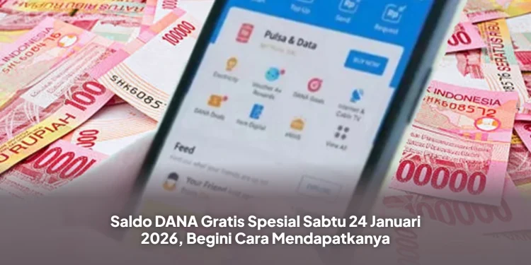Saldo DANA Gratis Spesial Sabtu 24 Januari 2026, Begini Cara Mendapatkanya