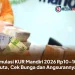 Simulasi KUR Mandiri 2026 Rp10–100 Juta, Cek Bunga dan Angsurannya
