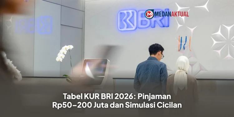 Tabel KUR BRI 2026: Pinjaman Rp50–200 Juta dan Simulasi Cicilan