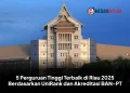 5 Perguruan Tinggi Terbaik di Riau 2025 Berdasarkan UniRank dan Akreditasi BAN-PT