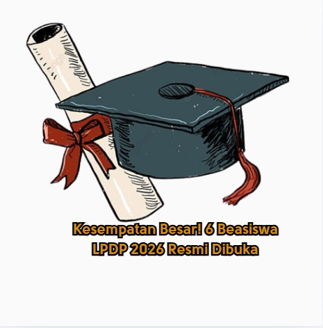 Kesempatan Besar! 6 Beasiswa LPDP 2026 Resmi Dibuka