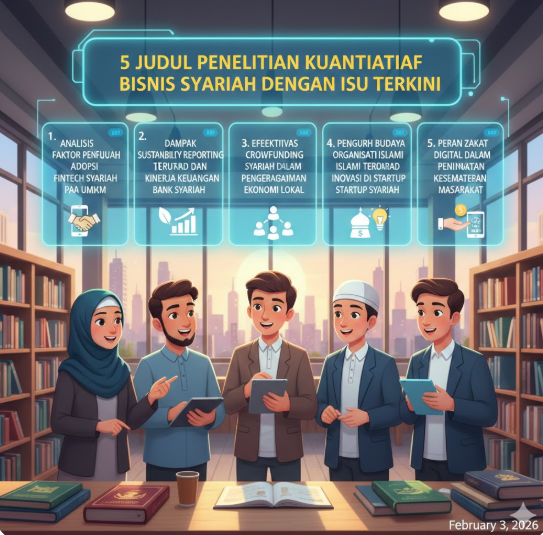 5 Judul Penelitian Kuantitatif Bisnis Syariah dengan Isu Terkini