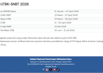 SNBT 2026: Catat Tanggal-Tanggal Penting yang Perlu Disiapkan