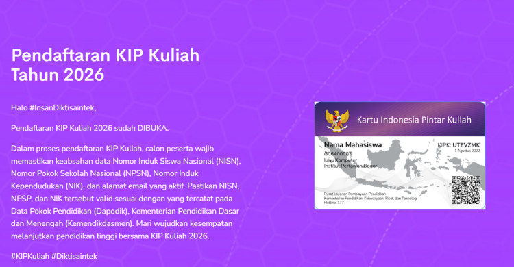 KIP Kuliah 2026: Cara Daftar, Syarat, dan Dokumen Lengkap