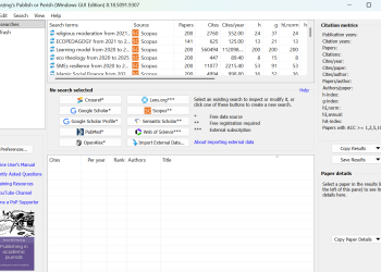 Cara Mencari Refrensi Scopus, WOS, Melalui Publish or Perish
