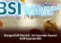 Bunga KUR Flat 6%, Ini Cara dan Syarat KUR Syariah BSI