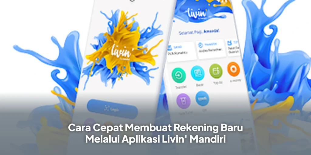 Cara Cepat Membuat Rekening Baru Melalui Aplikasi Livin' Mandiri
