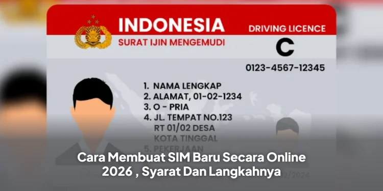 Cara Membuat SIM Baru Secara Online 2026 , Syarat Dan Langkahnya