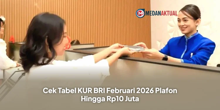 Cek Tabel KUR BRI Februari 2026 Plafon Hingga Rp10 Juta
