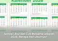 Jadwal Libur dan Cuti Bersama Lebaran 2026, Berapa Hari Liburnya?