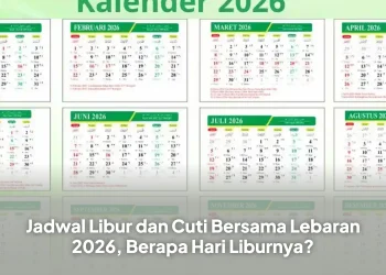 Jadwal Libur dan Cuti Bersama Lebaran 2026, Berapa Hari Liburnya?