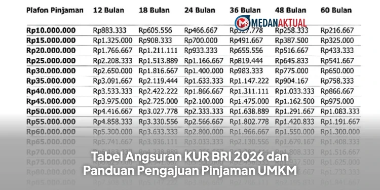 Tabel Angsuran KUR BRI 2026 dan Panduan Pengajuan Pinjaman UMKM