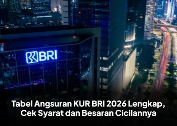 Tabel Angsuran KUR BRI 2026 Lengkap, Cek Syarat dan Besaran Cicilannya