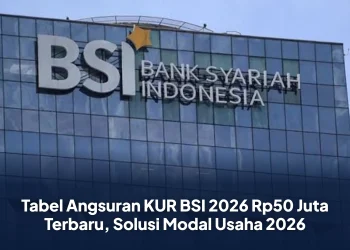 Tabel Angsuran KUR BSI 2026 Rp50 Juta Terbaru, Solusi Modal Usaha 2026