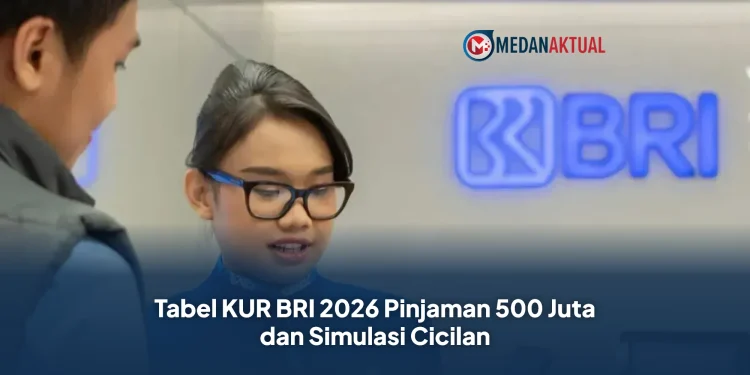 Tabel KUR BRI 2026 Pinjaman 500 Juta dan Simulasi Cicilan