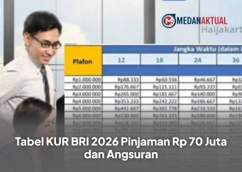 Tabel KUR BRI 2026 Pinjaman Rp 70 Juta dan Angsuran