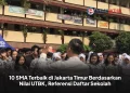 10 SMA Terbaik di Jakarta Timur Berdasarkan Nilai UTBK, Referensi Daftar Sekolah