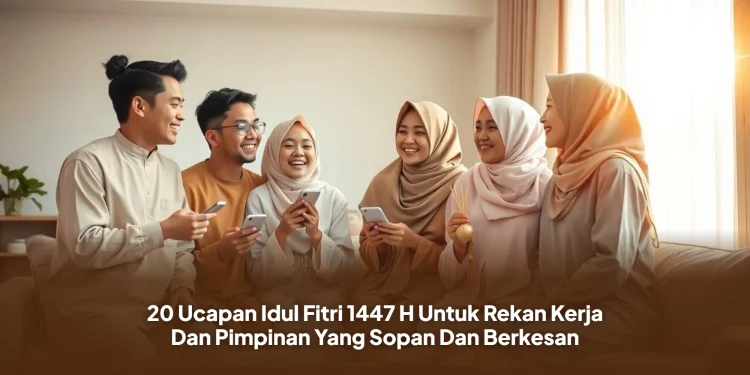 20 Ucapan Idul Fitri 1447 H Untuk Rekan Kerja Dan Pimpinan Yang Sopan Dan Berkesan
