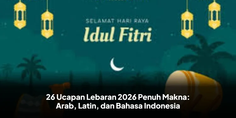 26 Ucapan Lebaran 2026 Penuh Makna: Arab, Latin, dan Bahasa Indonesia