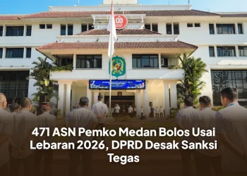 471 ASN Pemko Medan Bolos Usai Lebaran 2026, DPRD Desak Sanksi Tegas