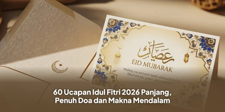 60 Ucapan Idul Fitri 2026 Panjang, Penuh Doa dan Makna Mendalam