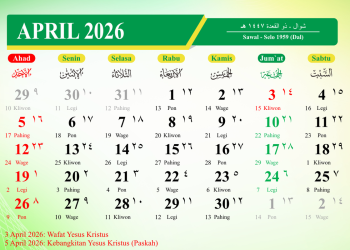 Tanggal Merah April 2026: Daftar Libur Nasional dan Long Weekend Lengkap