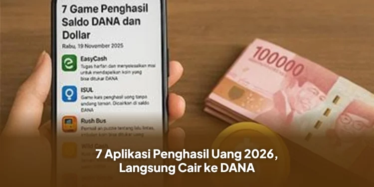 7 Aplikasi Penghasil Uang 2026, Langsung Cair ke DANA