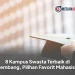 8 Kampus Swasta Terbaik di Palembang, Pilihan Favorit Mahasiswa