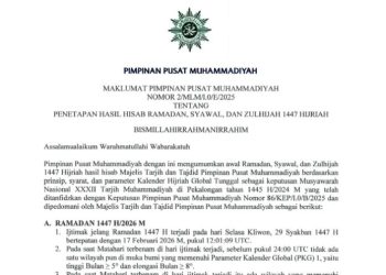 Kapan Idul Fitri 1447 H Versi Muhammadiyah? Catat Tanggalnya