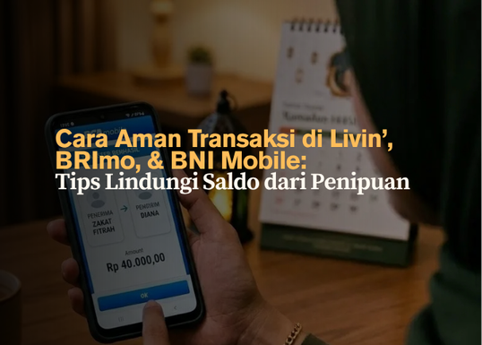 Cara Aman Transaksi di Livin’, BRImo, & BNI Mobile- Tips Lindungi Saldo dari Penipuan