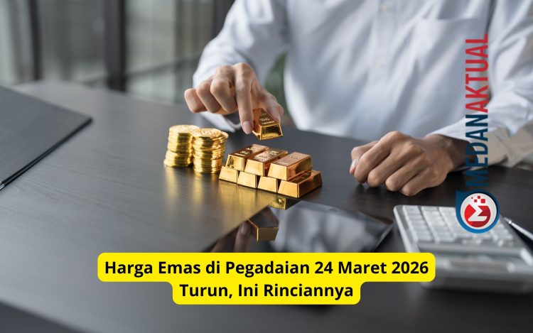Harga Emas di Pegadaian 24 Maret 2026 Turun, Ini Rinciannya