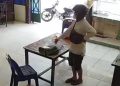 Modus Pembeli, Pria Bermasker Gasak HP di Kedai Nasi Medan
