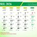 Kalender April 2026: Daftar Tanggal Merah, Libur Nasional, dan Long Weekend