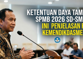 Ketentuan Daya Tampung SPMB 2026 SD–SMA, Ini Penjelasan Resmi Kemendikdasmen