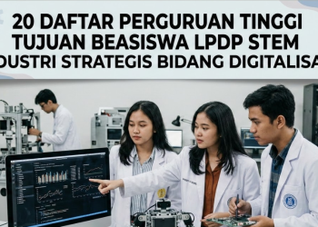 20 Daftar Perguruan Tinggi Tujuan Beasiswa LPDP STEM Industri Strategis Bidang Digitalisasi