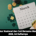Libur Nasional dan Cuti Bersama Maret 2026, Ini Daftarnya