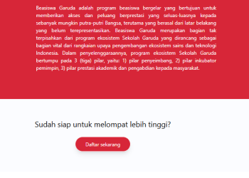 Beasiswa Garuda 2026 Resmi Dibuka, Ini Informasi Lengkapnya