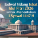 Jadwal Sidang Isbat Idul Fitri 2026 untuk Menentukan 1 Syawal 1447 H