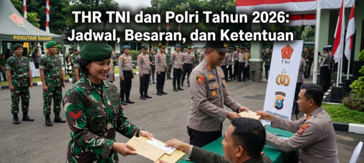 THR TNI dan Polri Tahun 2026: Jadwal, Besaran, dan Ketentuan